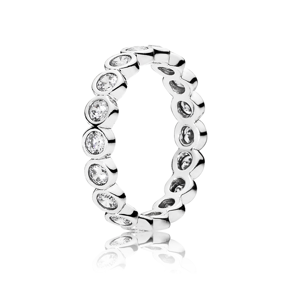 Pandora Alluring Brilliant Stackable Ring, Clear CZ 190942CZ