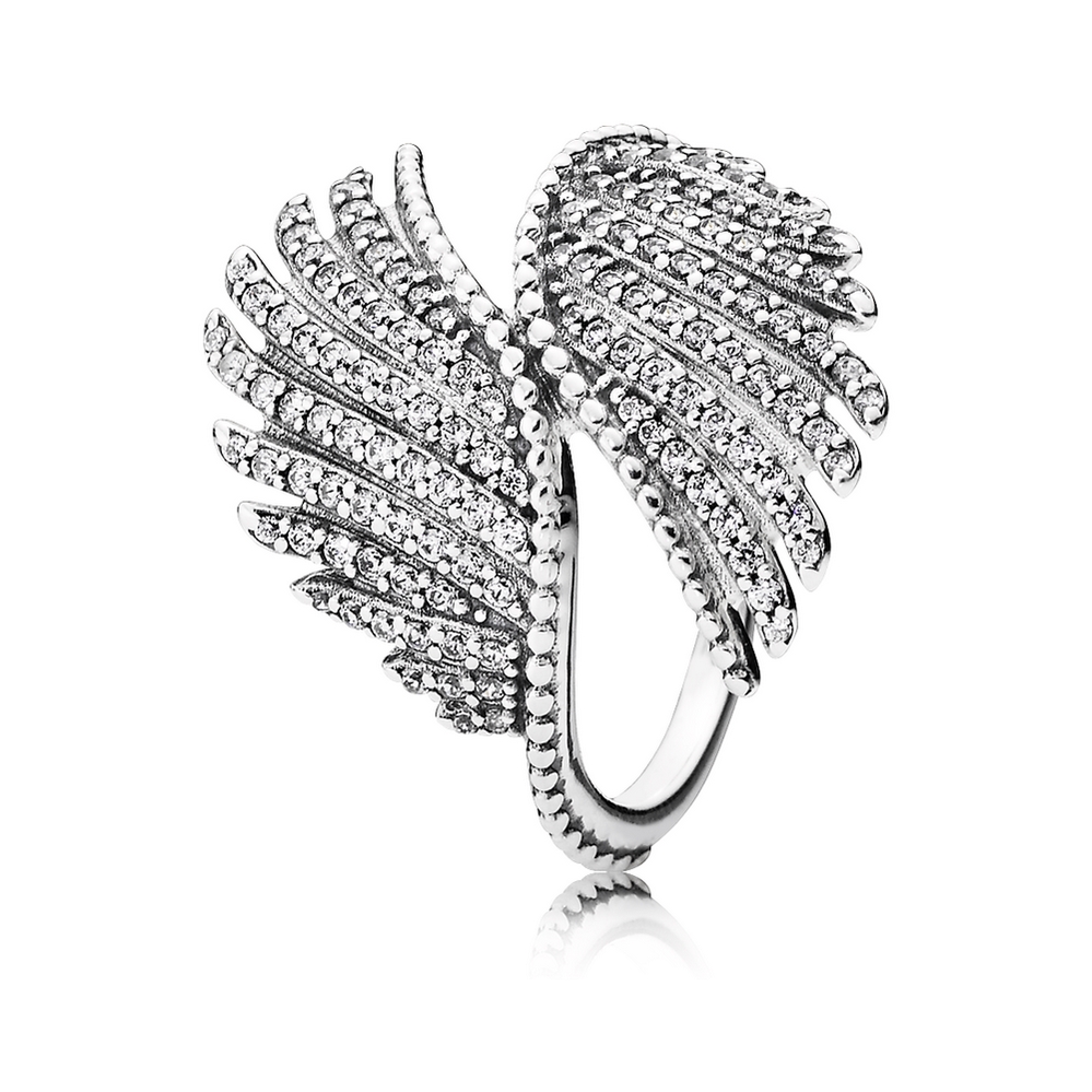 Pandora Majestic Feathers Ring, Clear CZ 190960CZ
