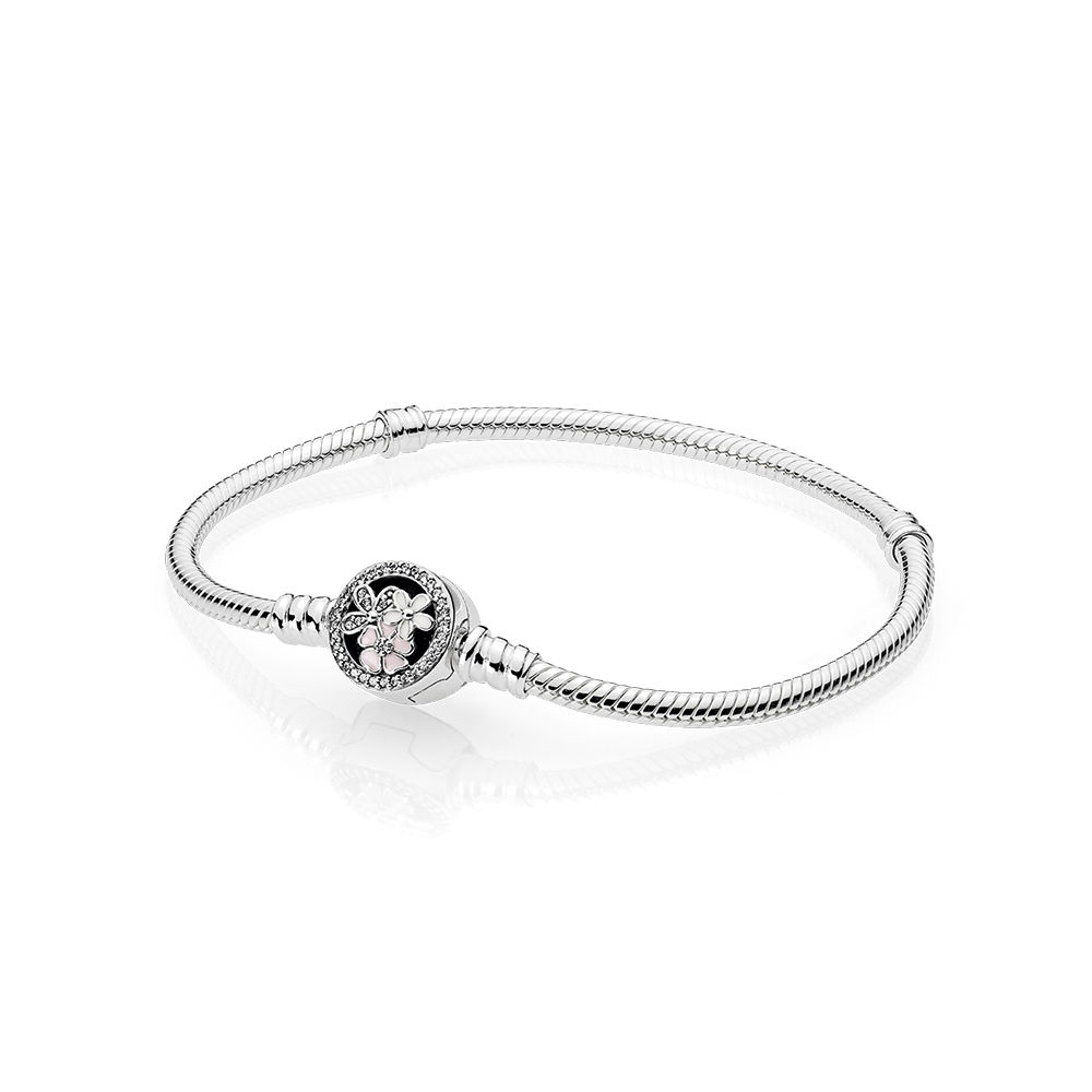 Pandora Poetic Blooms Bracelet, Mixed Enamels & Clear CZ 590744C