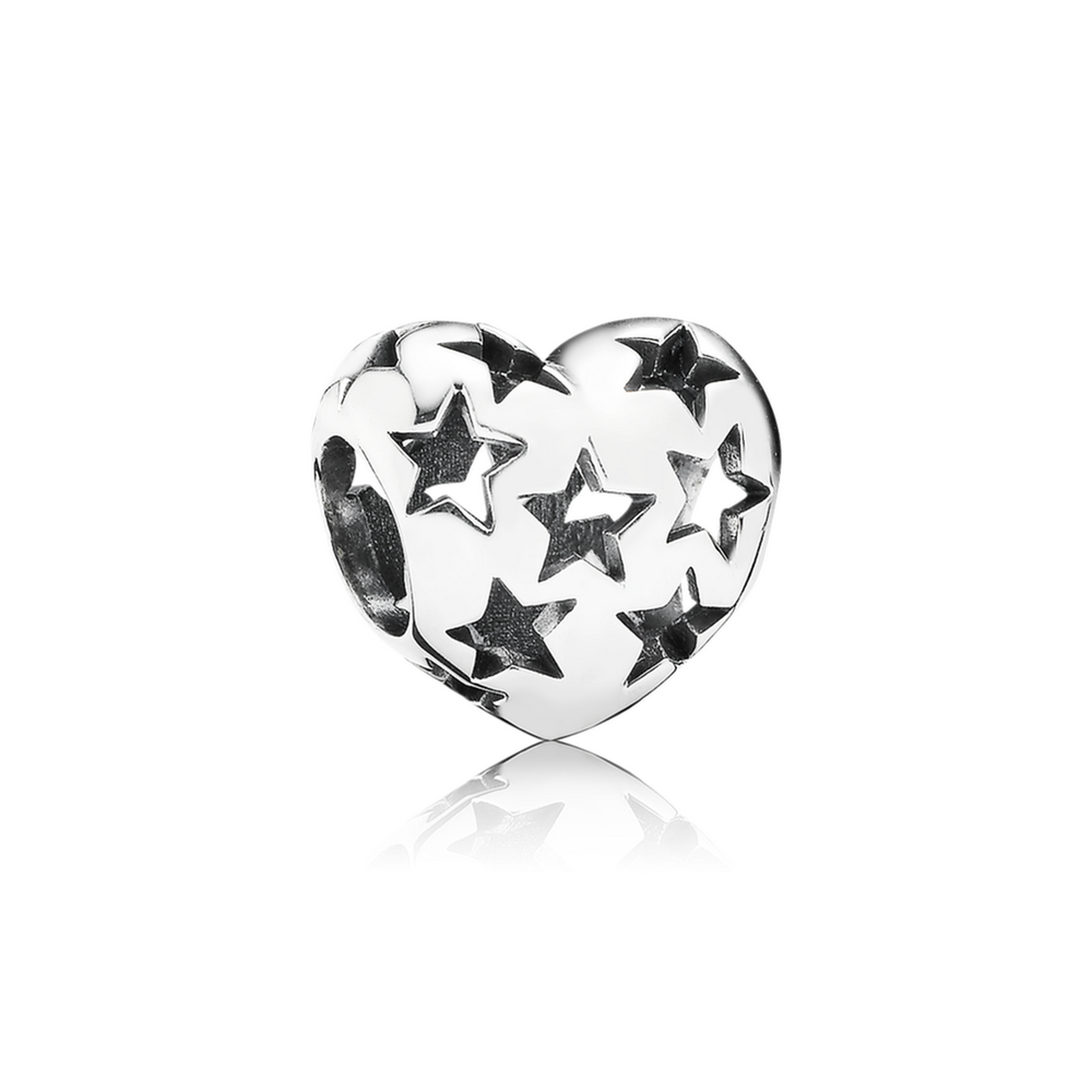 Heart of Stars Silver Charm - PANDORA 791393, Pandora Charms Clearance,