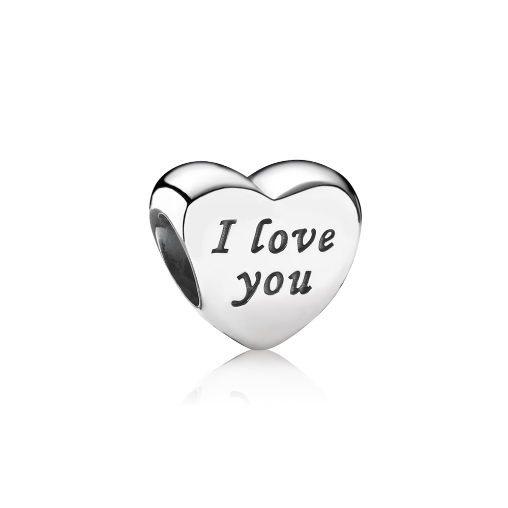 Pandora Words Of Love Engraved Heart Charm 791422