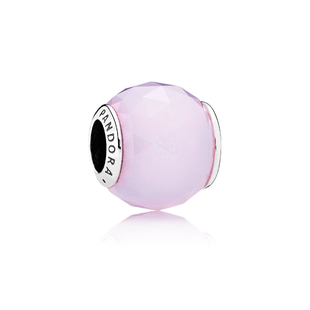 Pandora Geometric Facets Charm, Opalescent Pink Crystal 791722NO