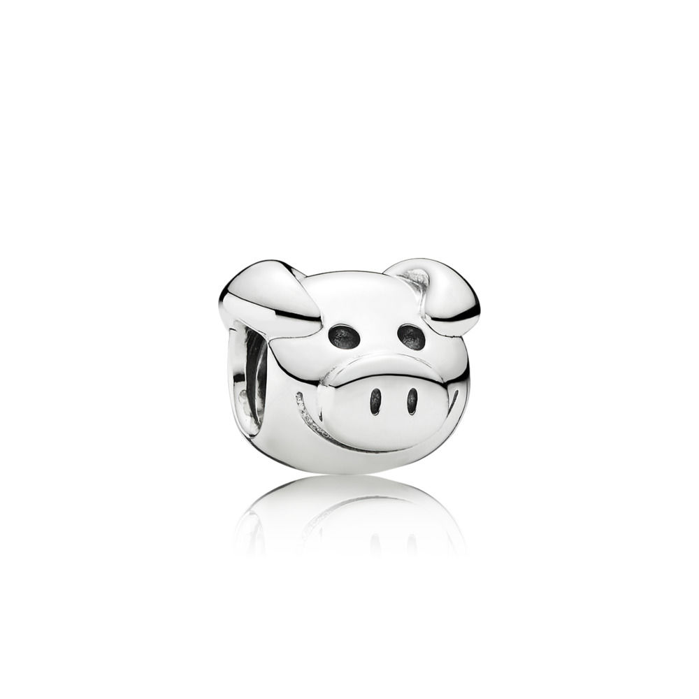 Playful Pig PANDORA Silver Charm 791746