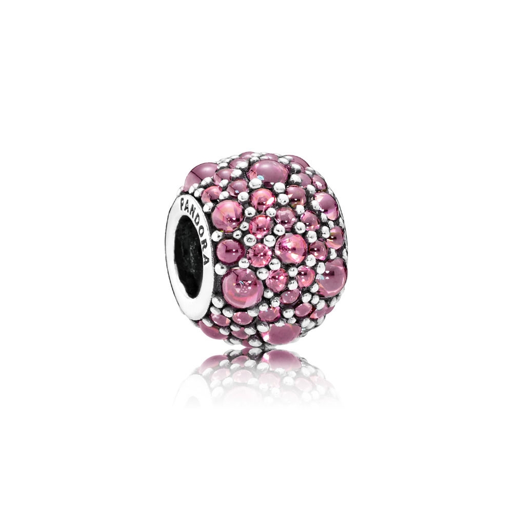 Pandora Honeysuckle Pink Shimmering Droplets Charm 791755HCZ
