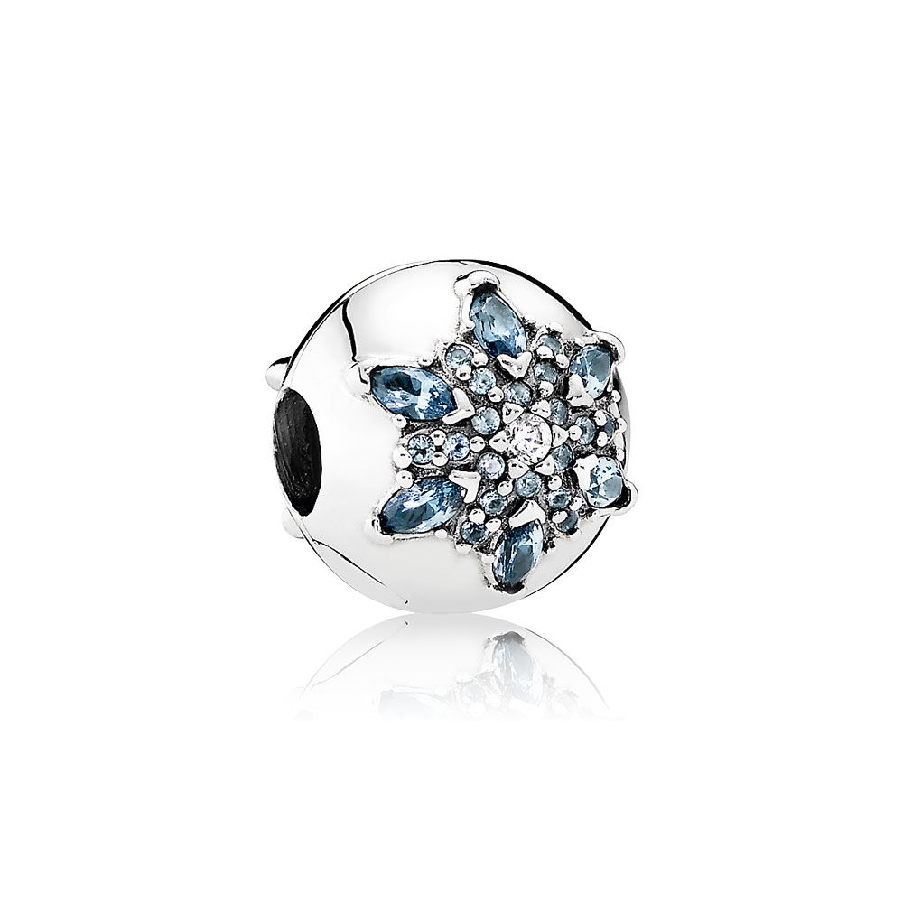 Pandora Crystalized Snowflake, Multi-Colored Crystal & Clear CZ