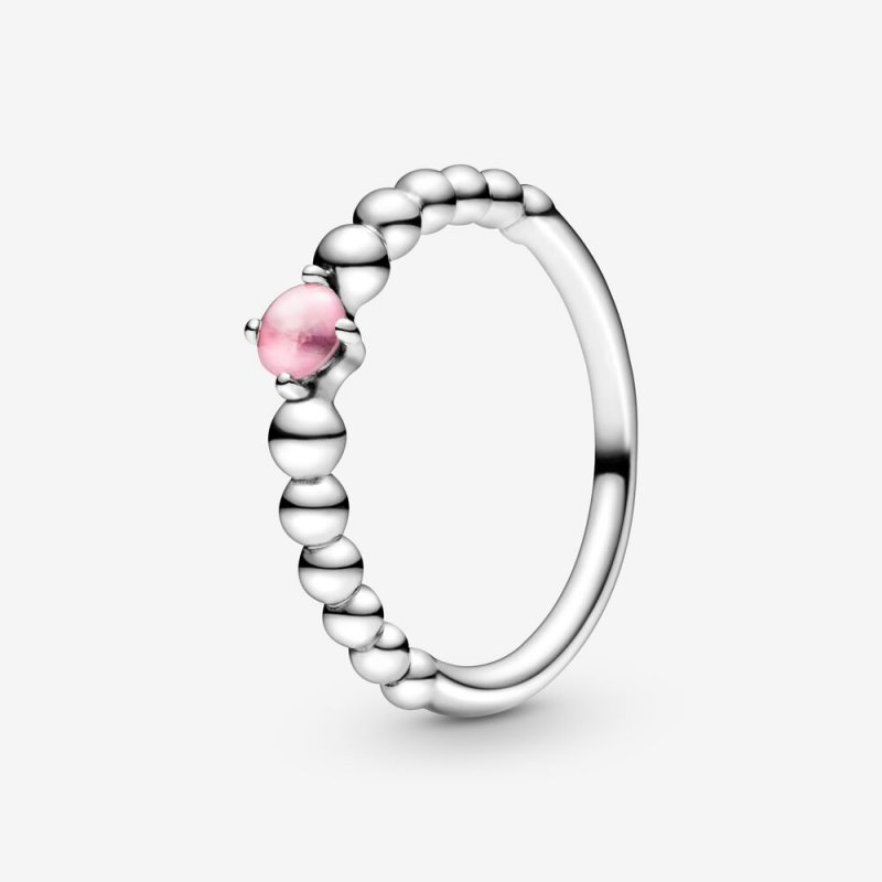 October Petal Pink Beaded Ring 198867C09