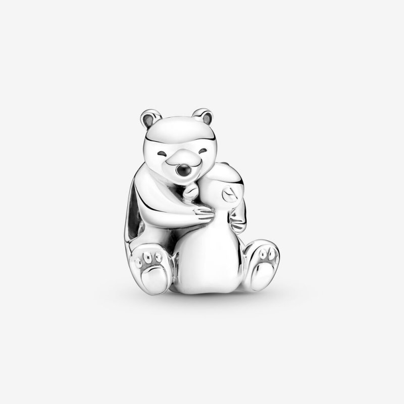 Hugging Polar Bears Charm 790032C01
