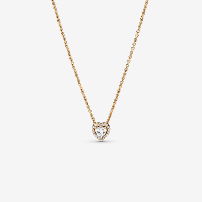 Elevated Heart Necklace Gold 359520C01