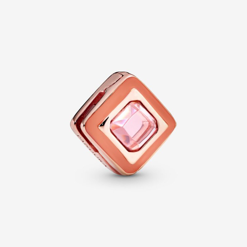 Pink Square Clip Charm - FINAL SALE 787888NPO