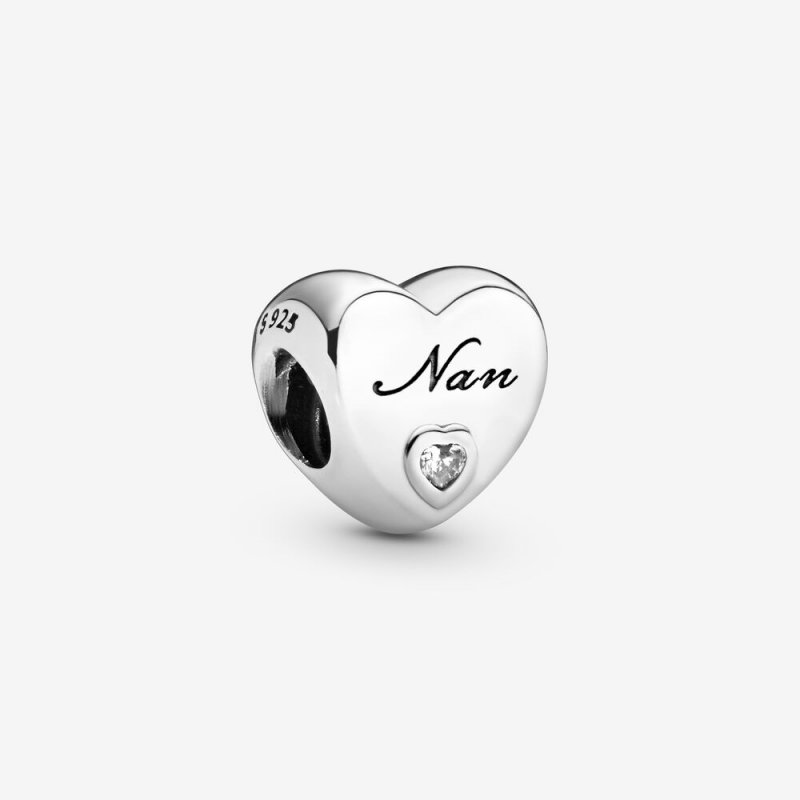 Polished Nan Heart Charm 797031CZ
